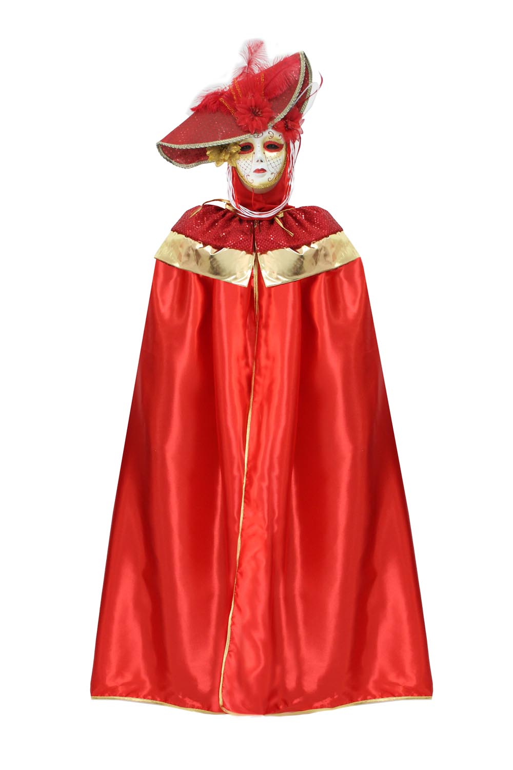 DOMINO PAILLETTES ROSSO